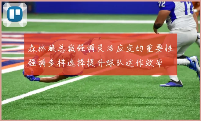 森林狼总裁强调灵活应变的重要性强调多样选择提升球队运作效率